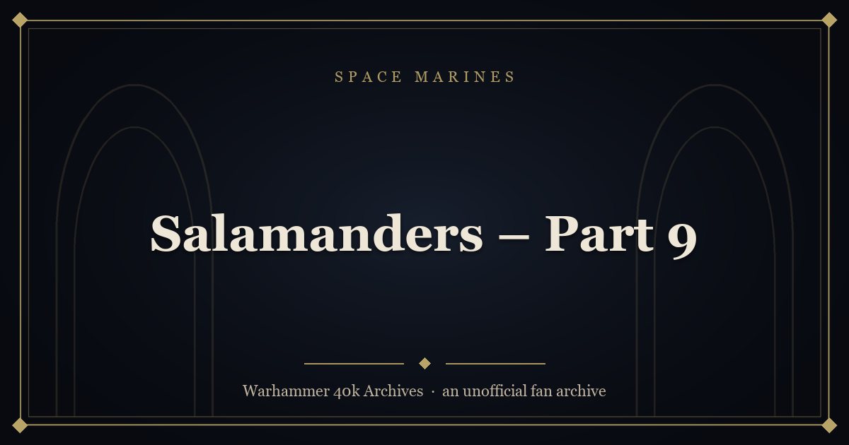 Salamanders – Part 9